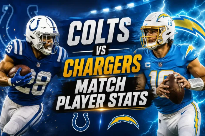 Colts vs Chargers match player stats