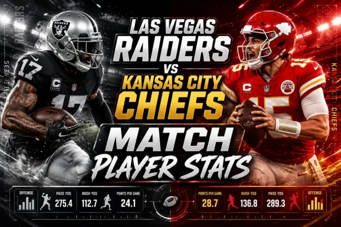 Las Vegas Raiders vs Kansas City Chiefs Match Player Stats