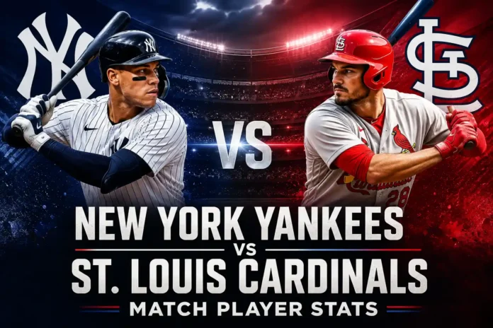 New York Yankees vs St. Louis Cardinals match player stats