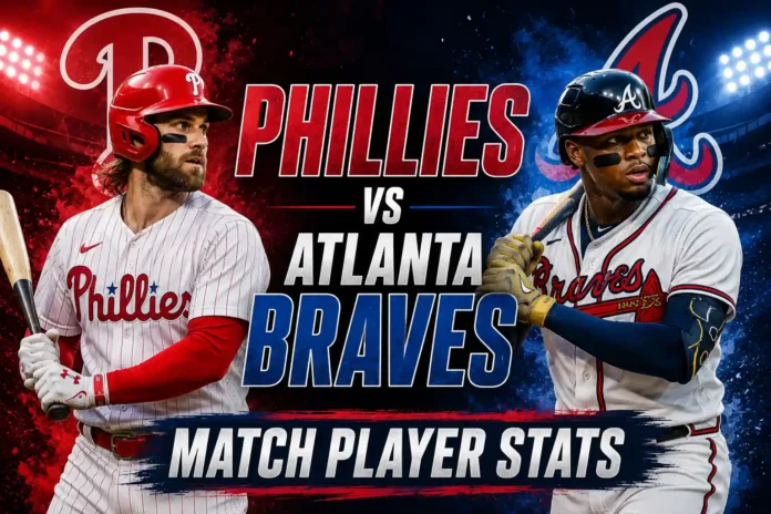 Phillies vs Atlanta Braves Match Player Stats
