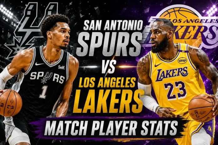 San Antonio Spurs vs Lakers Match Player Stats