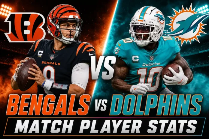 Bengals vs Miami Dolphins Match Player Stats